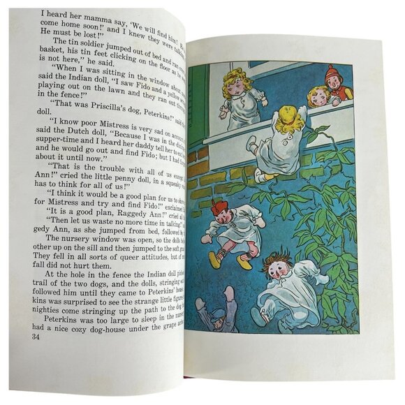 Raggedy Ann Stories Hardcover Book By Johnny Gruelle 1955 Book Club Edition - Picture 8 of 9